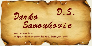 Darko Samouković vizit kartica